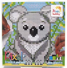 Pixel-Set 4-Quadrate-Bild Koala